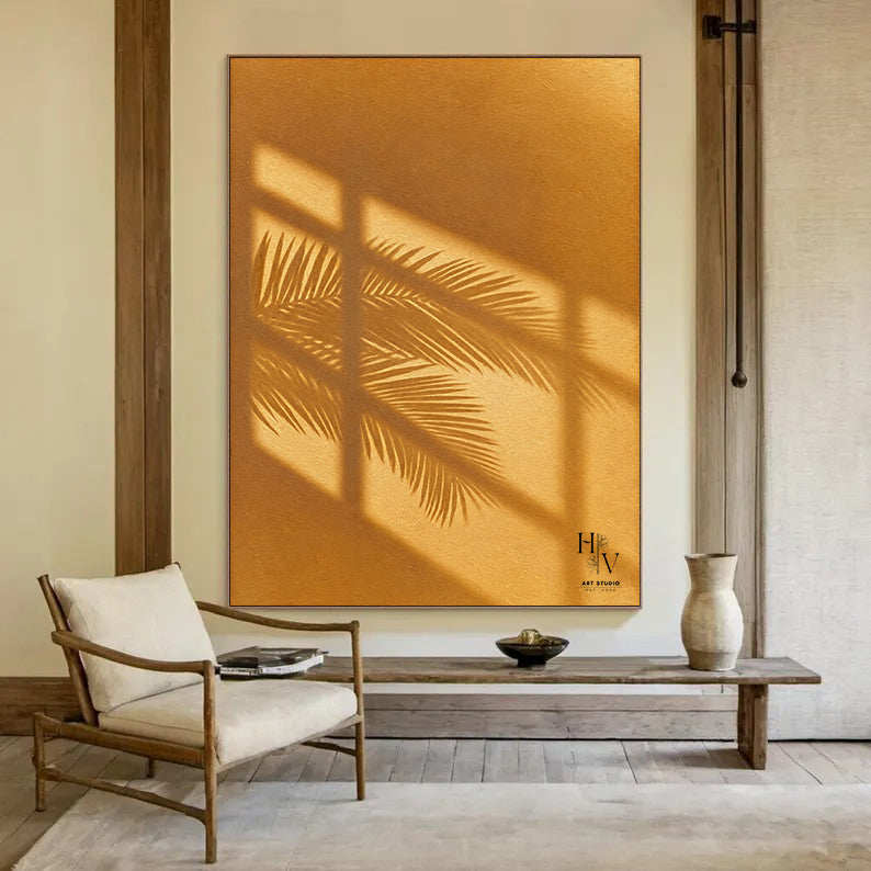 Shadow | Palm Leave (Orange Background)
