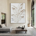 Minimalist | Creamy White Plaster Leaves