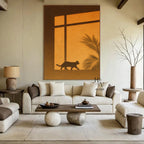 Shadow | Cat and Leaves