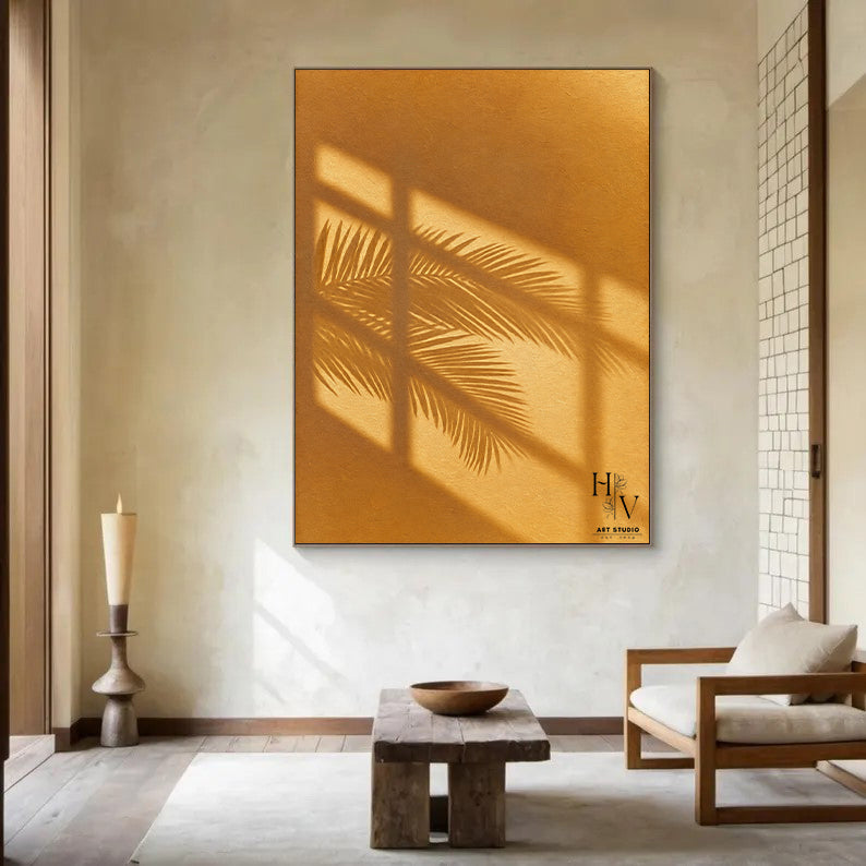 Shadow | Palm Leave (Orange Background)