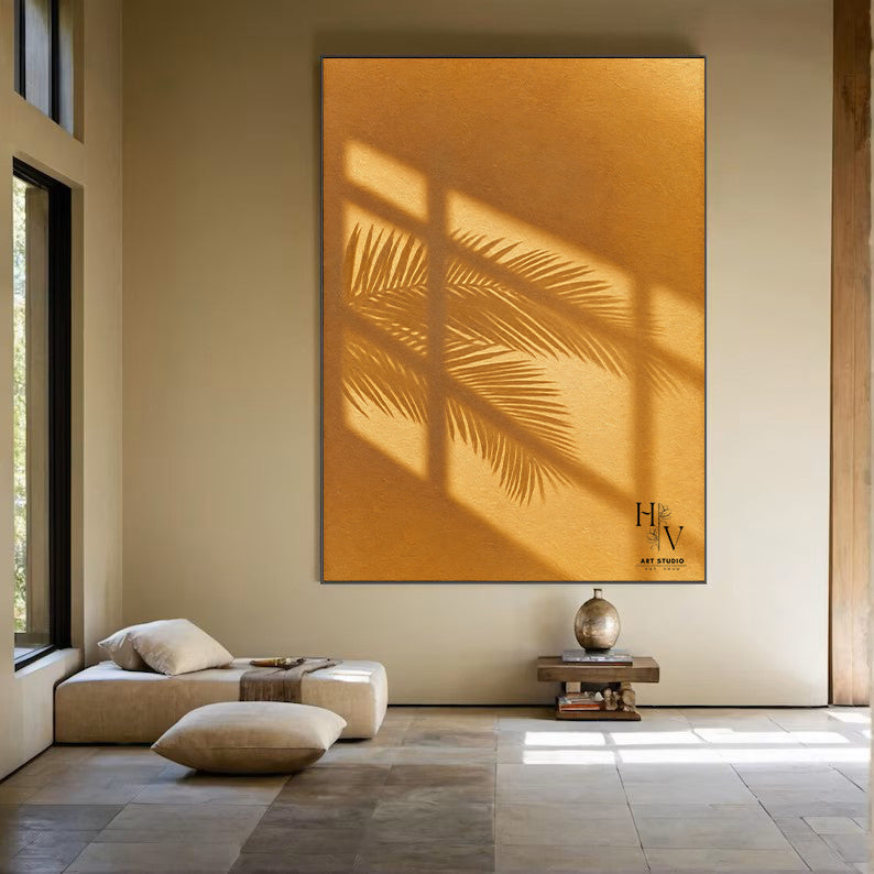 Shadow | Palm Leave (Orange Background)
