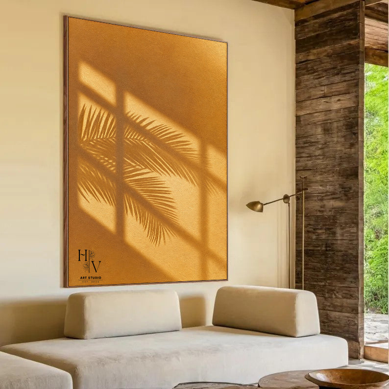 Shadow | Palm Leave (Orange Background)