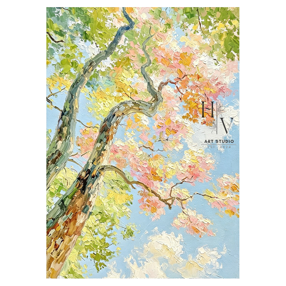 Nature | Sun-drenched Canopy of Blossoming Tree
