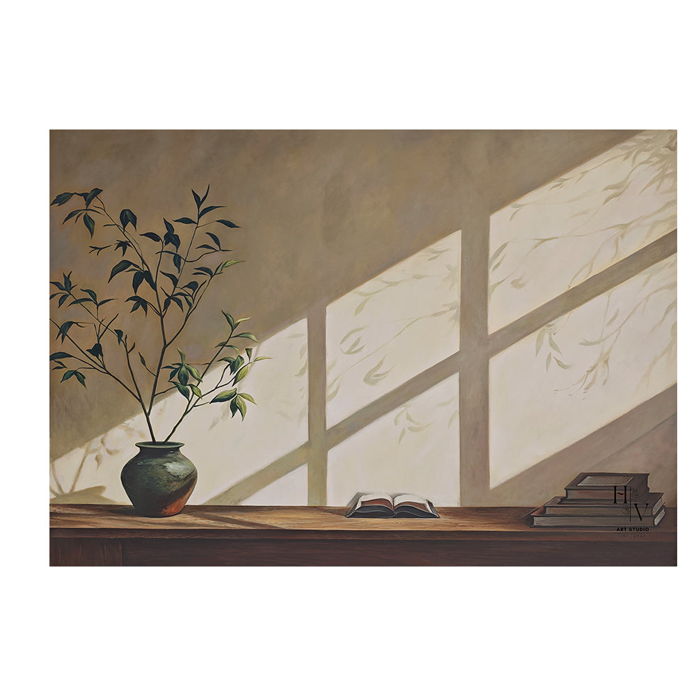 Shadow | Potted Plants and Books