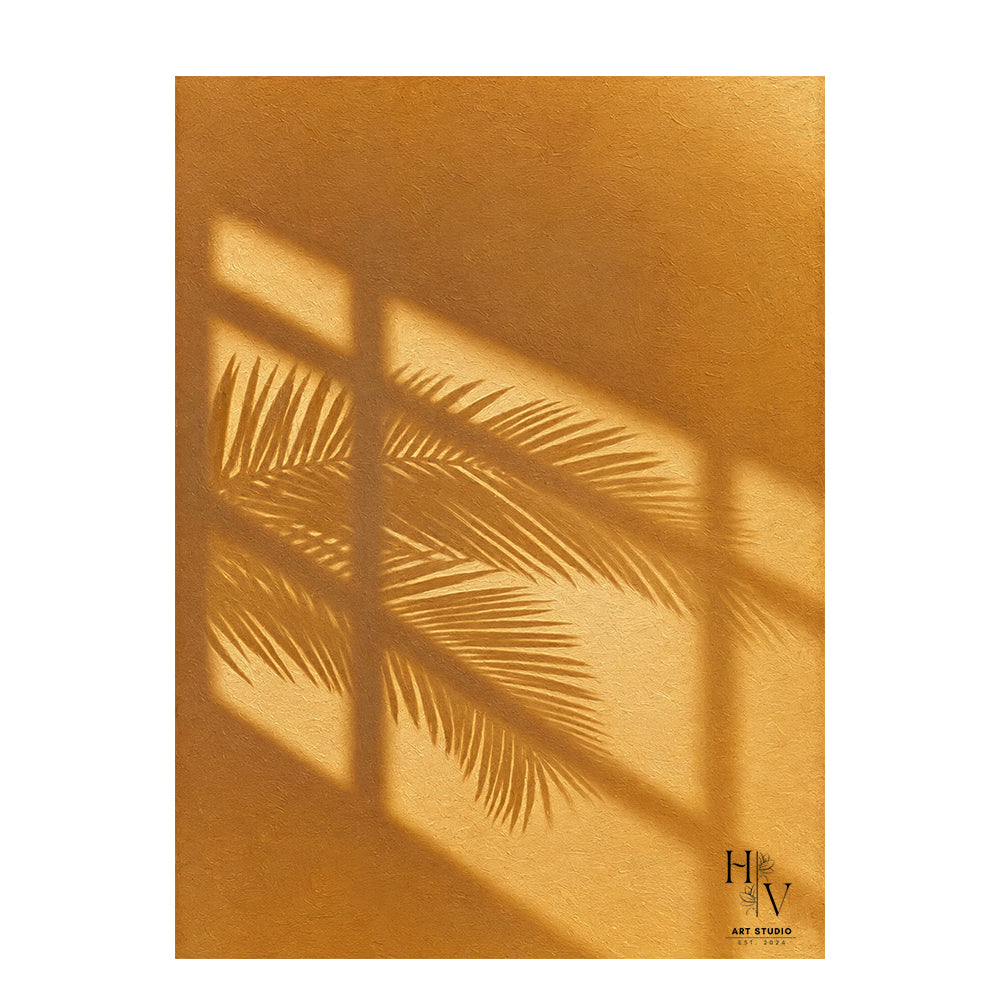 Shadow | Palm Leave (Orange Background)
