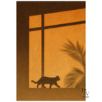 Shadow | Cat and Leaves