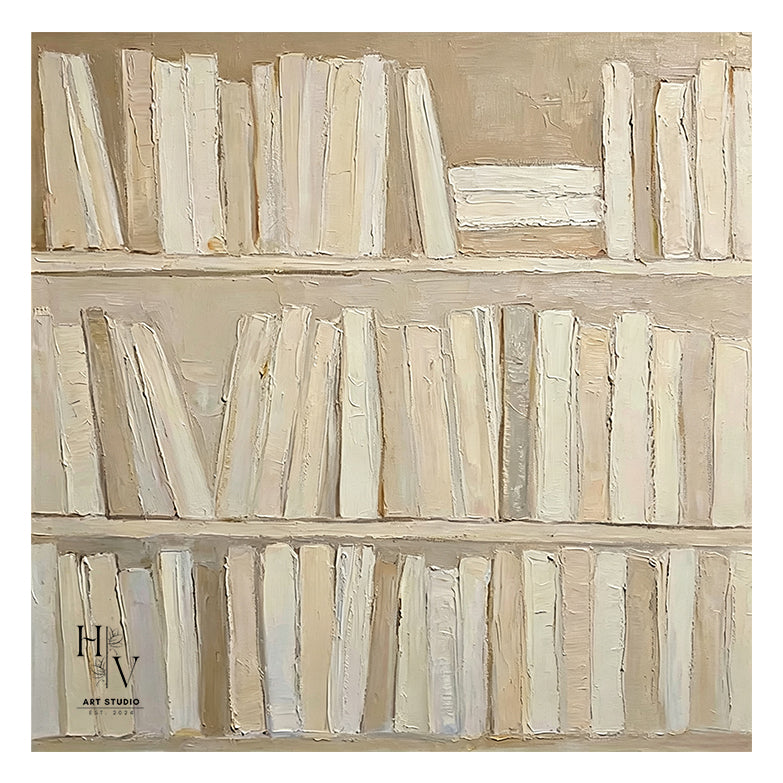 Minimalist | Bookshelf Impasto