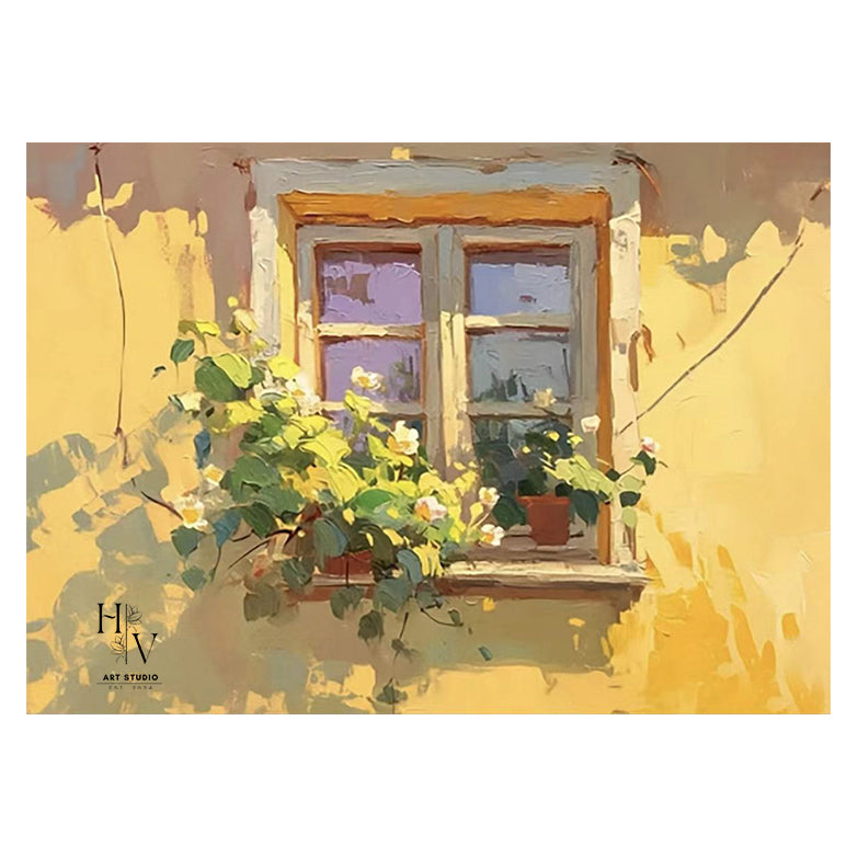 Shadow | Sun-drenched Window with Flower