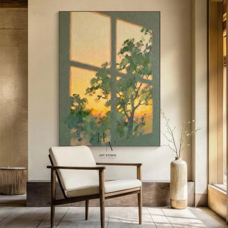 Shadow | Afterglow of Setting Sun through Window