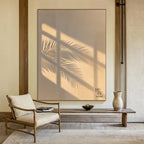 Shadow | Palm Leave (Creamy Beige Background)