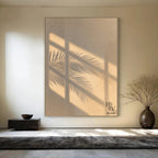 Shadow | Palm Leave (Creamy Beige Background)