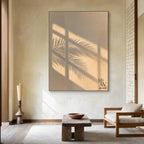Shadow | Palm Leave (Creamy Beige Background)
