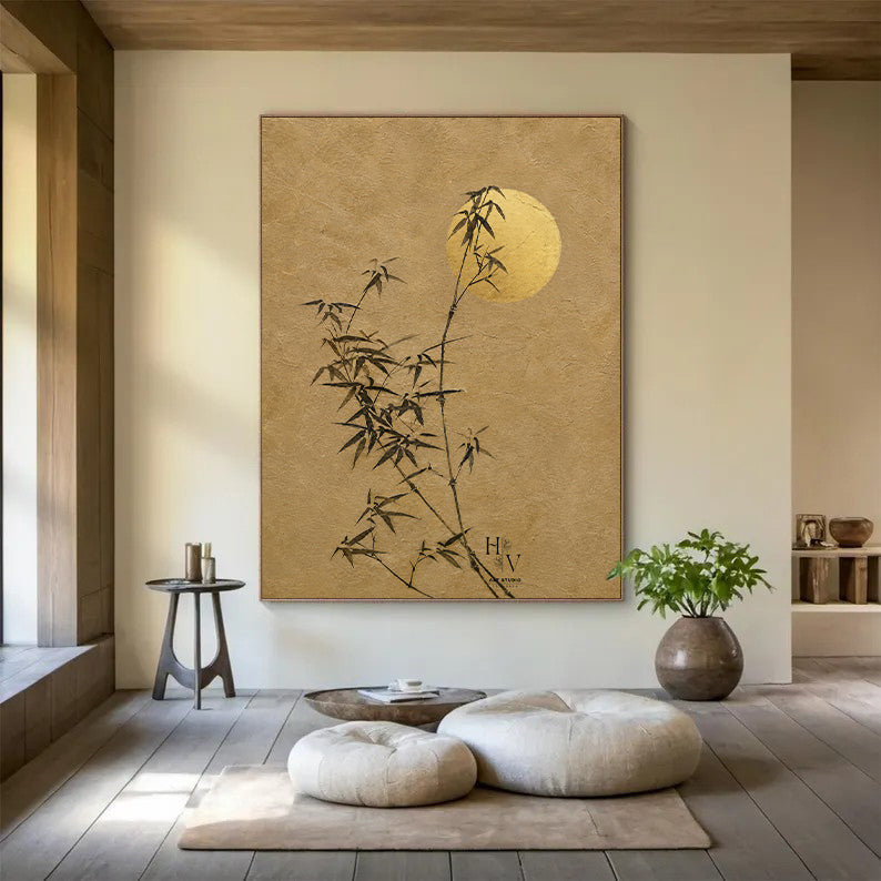 Zen Minimalist | Moonlit Bamboo