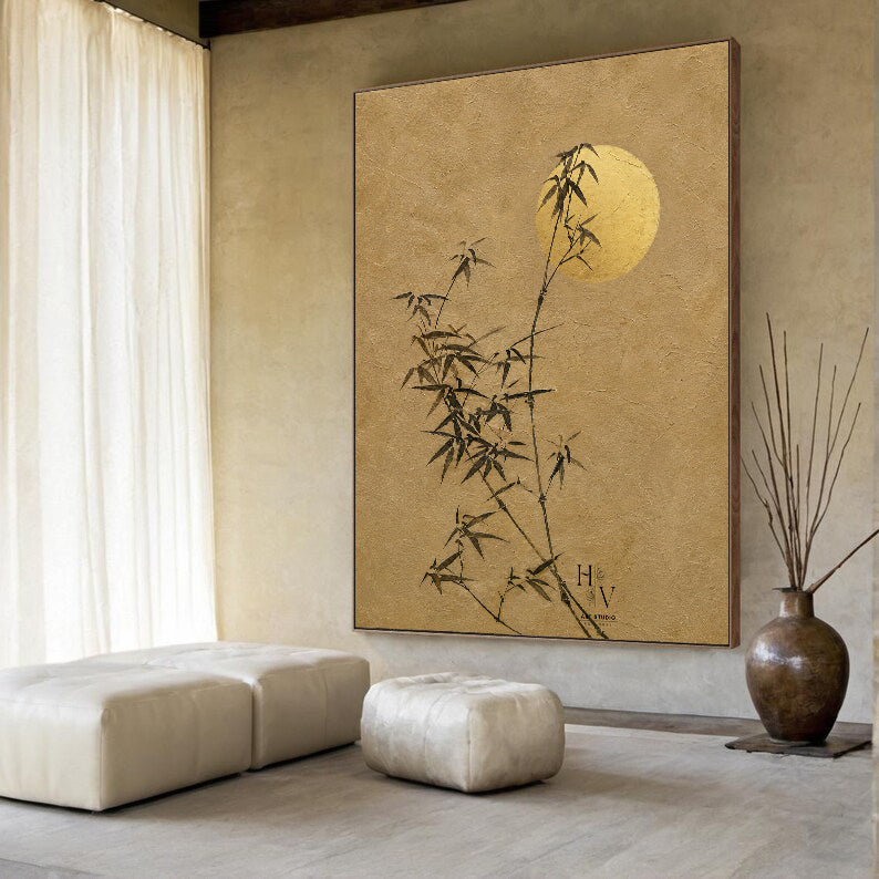 Zen Minimalist | Moonlit Bamboo