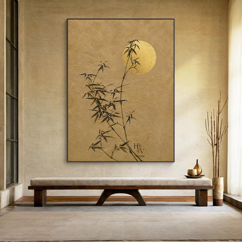 Zen Minimalist | Moonlit Bamboo