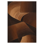 Minimalist | Chocolate Brown Wave Heavy Impasto