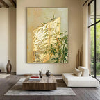Shadow | Bamboo-like Plant and Golden Sunlight