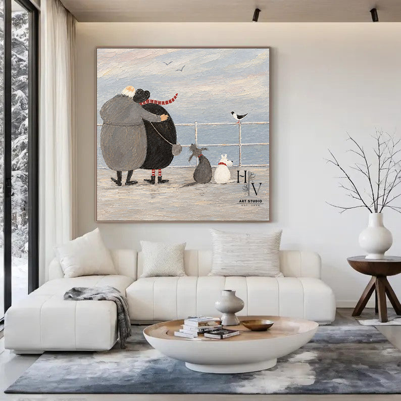 Figure | A Winter Walk by the Sea