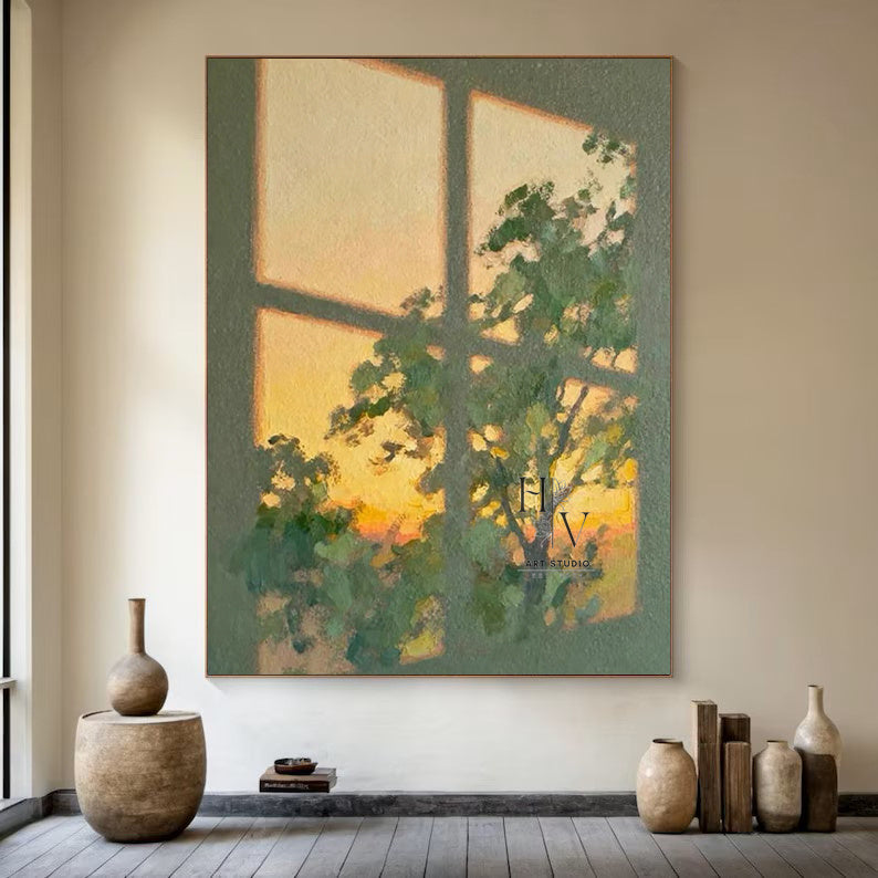 Shadow | Afterglow of Setting Sun through Window