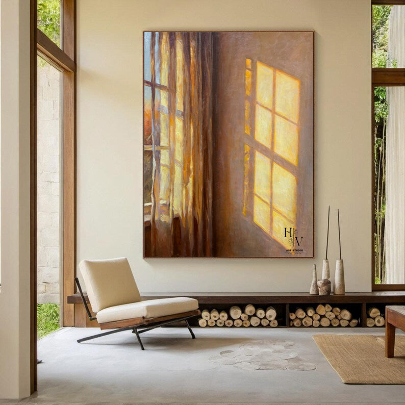 Shadow | Curtain and Window at Golden Hour