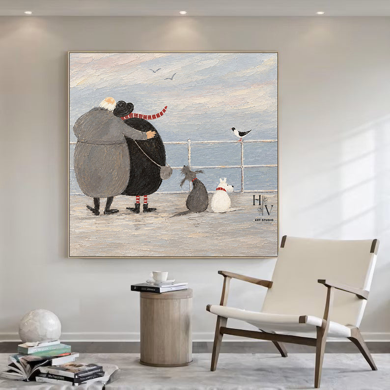 Figure | A Winter Walk by the Sea