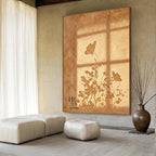 Shadow | Neural Warm Brown Flowers