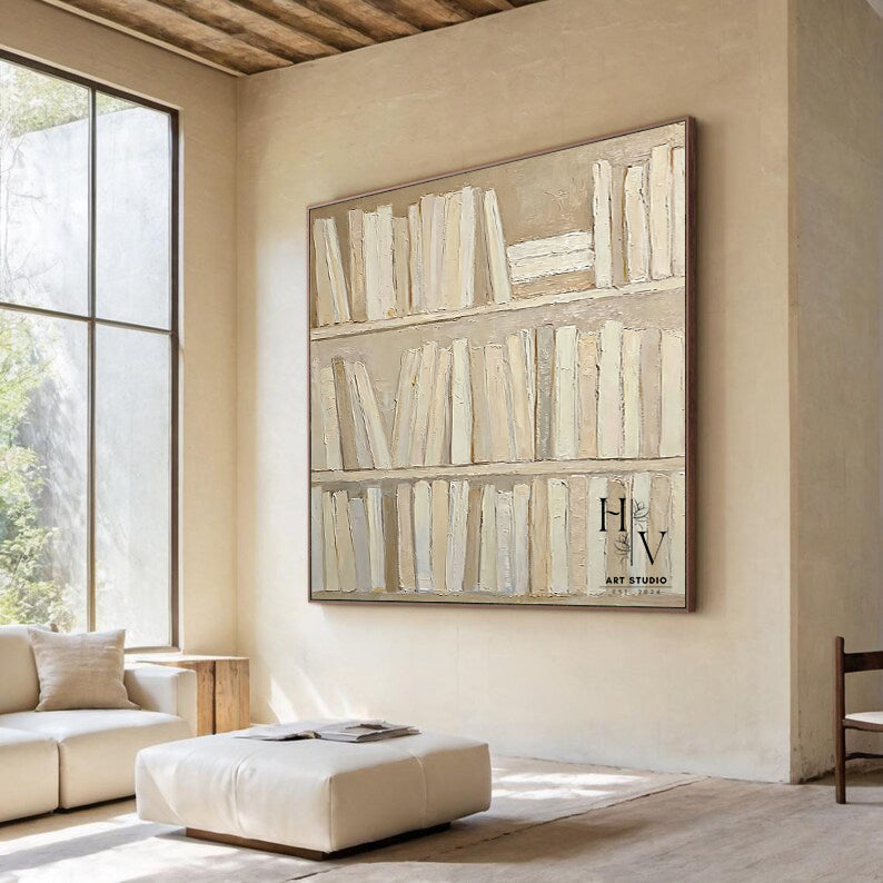 Minimalist | Bookshelf Impasto