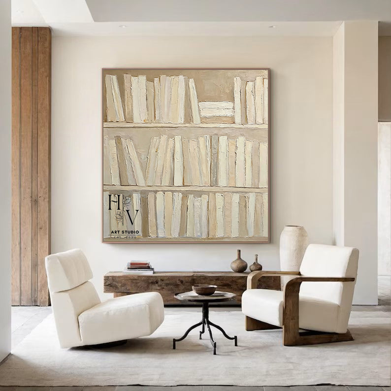 Minimalist | Bookshelf Impasto