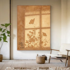 Shadow | Neural Warm Brown Flowers