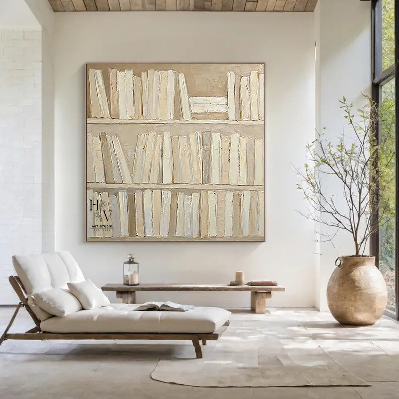 Minimalist | Bookshelf Impasto