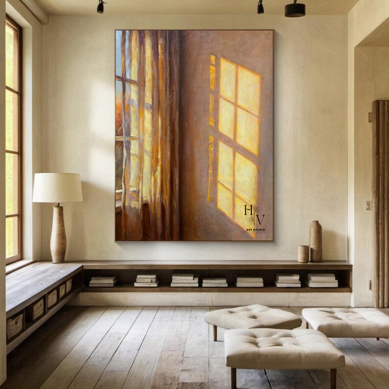 Shadow | Curtain and Window at Golden Hour