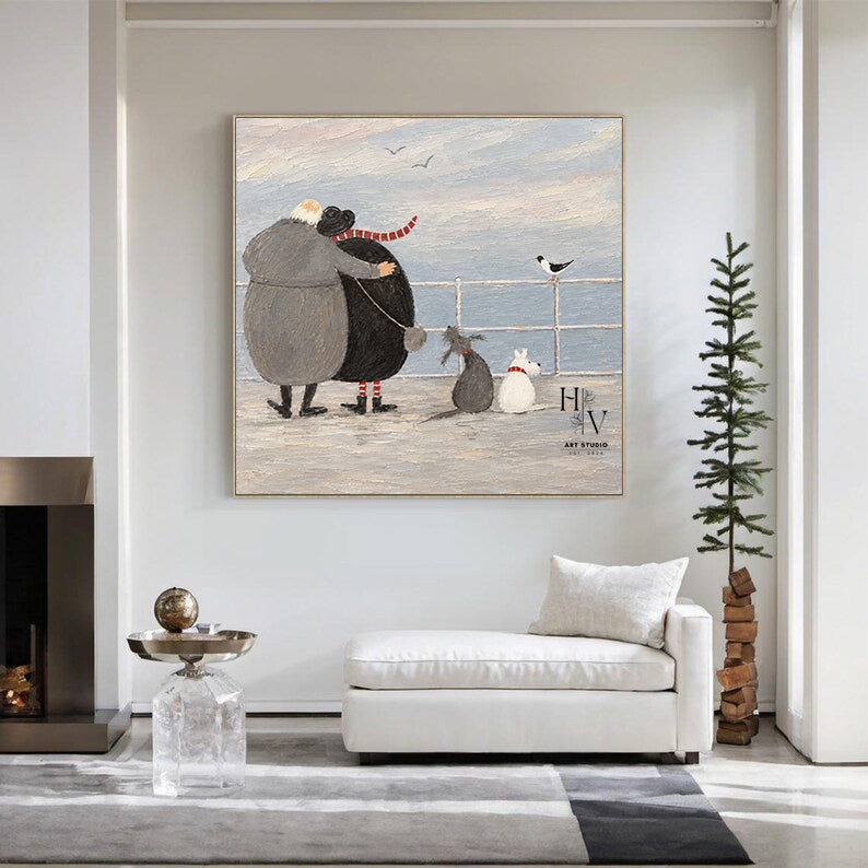 Figure | A Winter Walk by the Sea