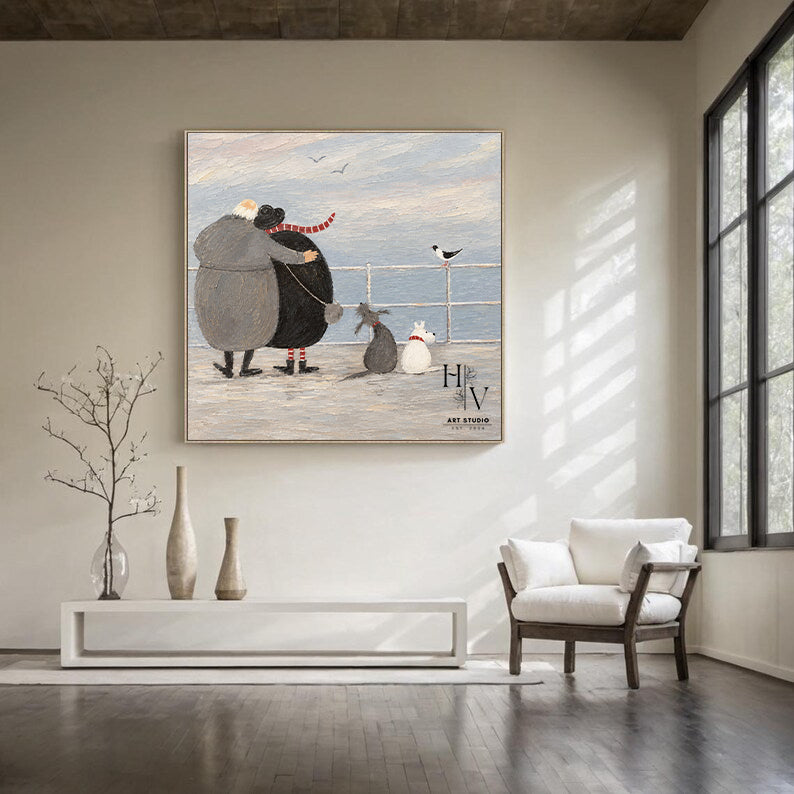Figure | A Winter Walk by the Sea