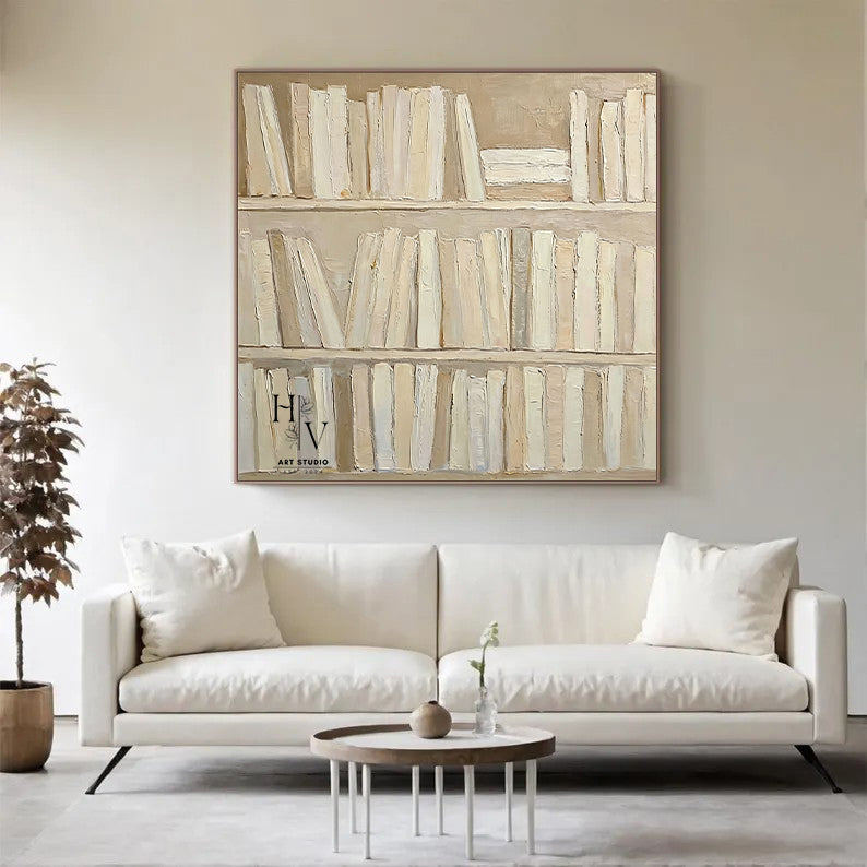 Minimalist | Bookshelf Impasto