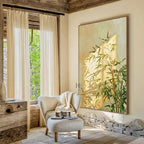 Shadow | Bamboo-like Plant and Golden Sunlight