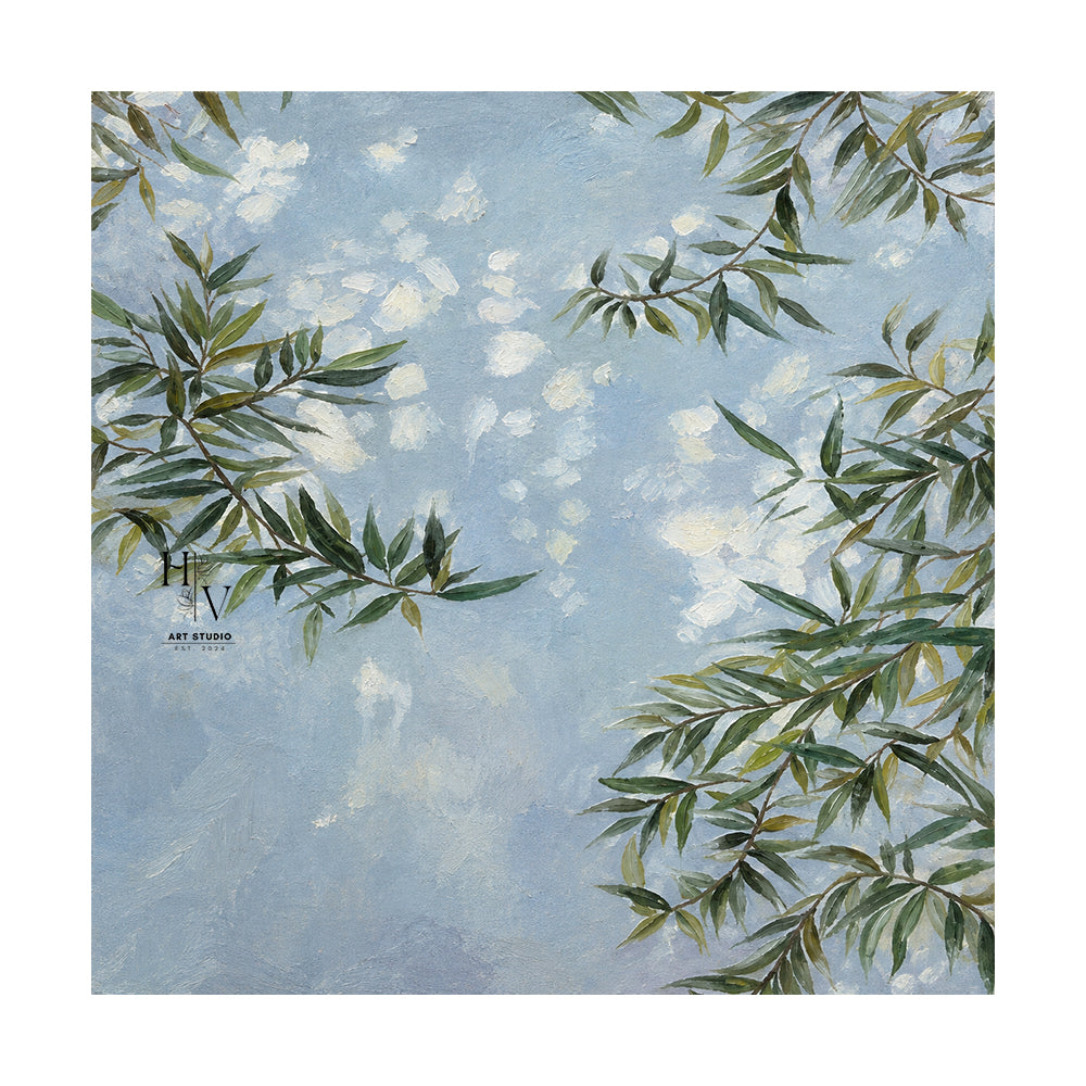 Shadow | Willow Branches in the Blue Sky