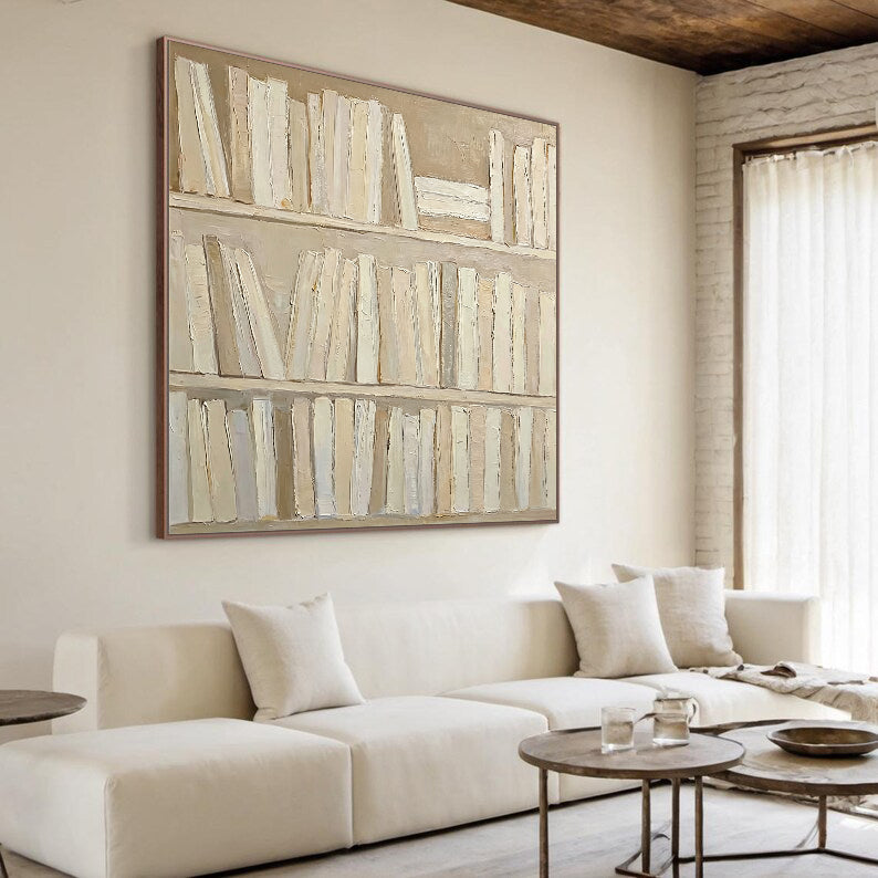 Minimalist | Bookshelf Impasto
