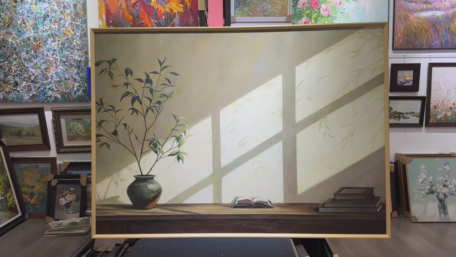 Shadow | Potted Plants and Books